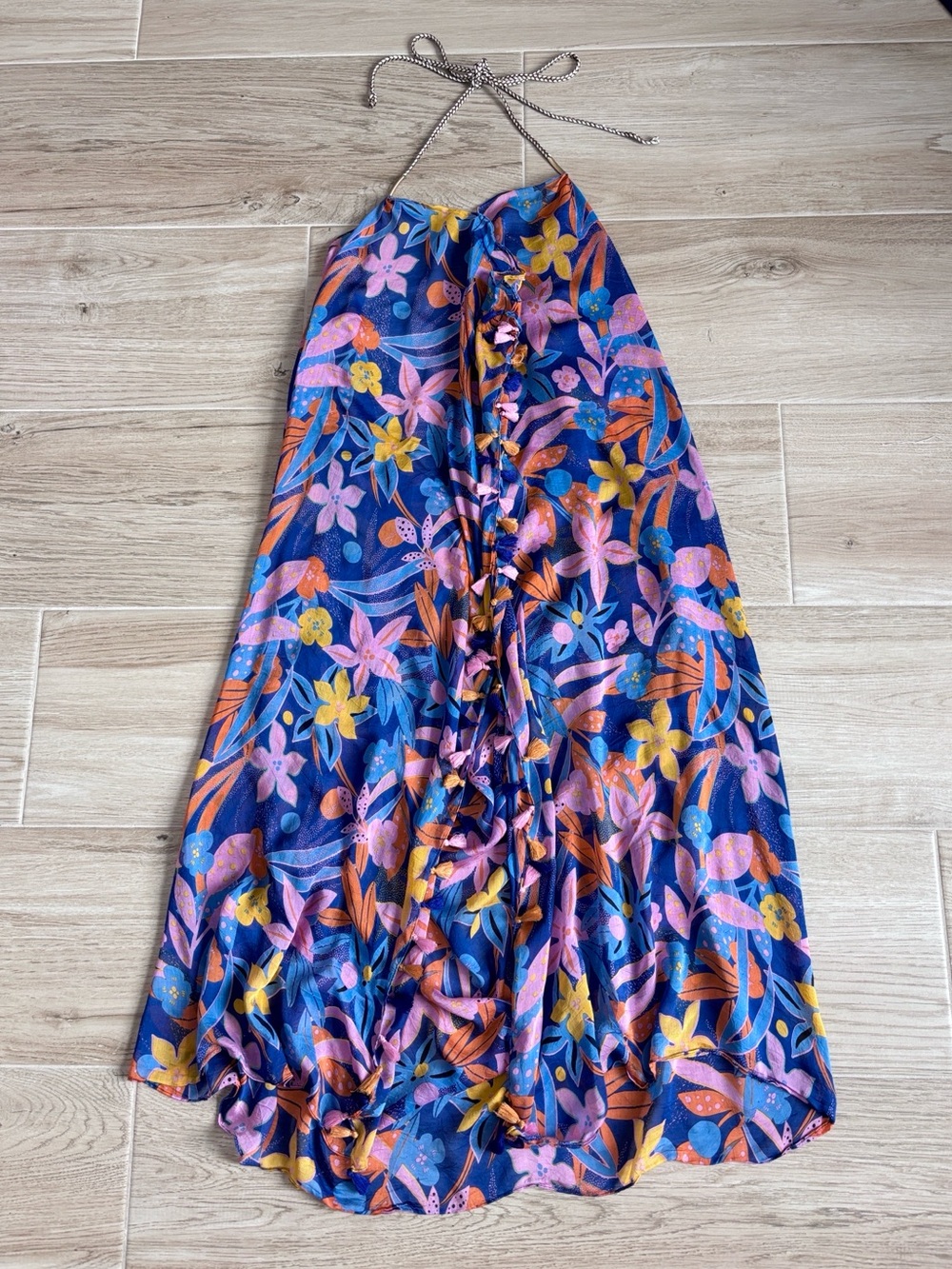 Pool to Party by Subtle Luxury Amazing Bloom Maxi Halter Dress Women’s One Size
